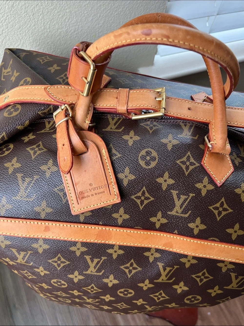 Louise Vuitton Canvas Travel Bag